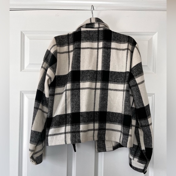 Tartan black and white shacket - Picture 2 of 2